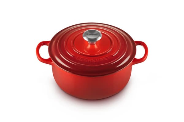 Le Creuset Signature -paistinpannu, pyöreä 22 cm, kirsikka