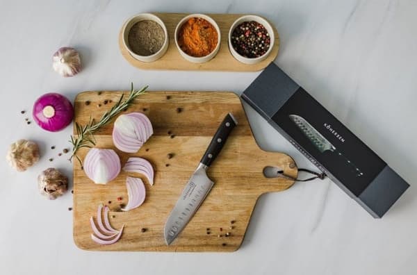 Santoku-veitsi Santoku Kohersen Elegance Ebony Wood 12,7cm