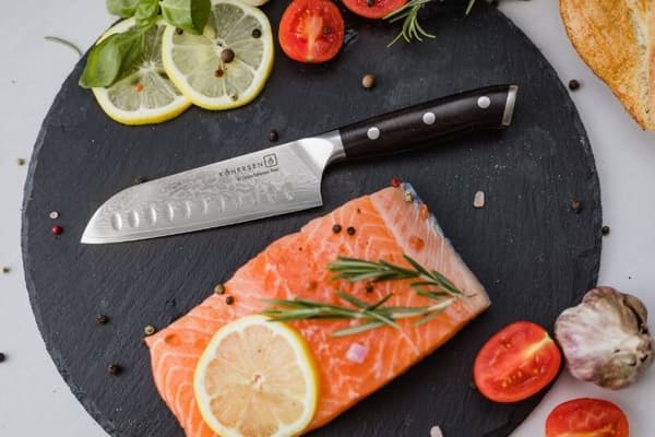 Santoku-veitsi Santoku Kohersen Elegance Ebony Wood 12,7cm