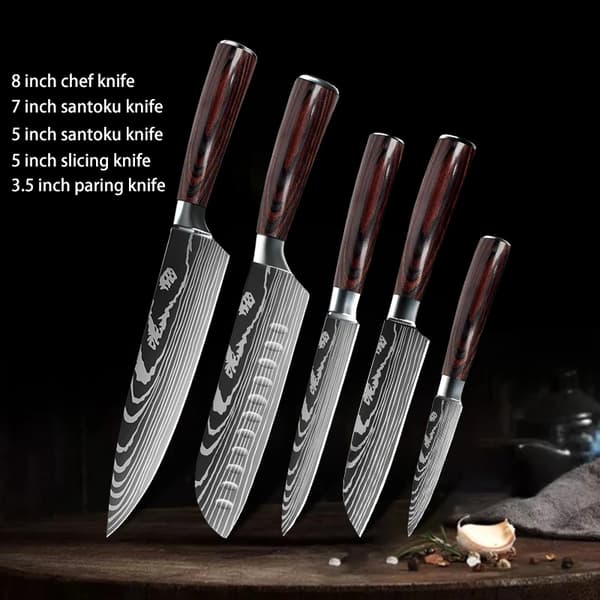 Kockknivset, rostfria blad, ergonomiskt handtag,ADIEF