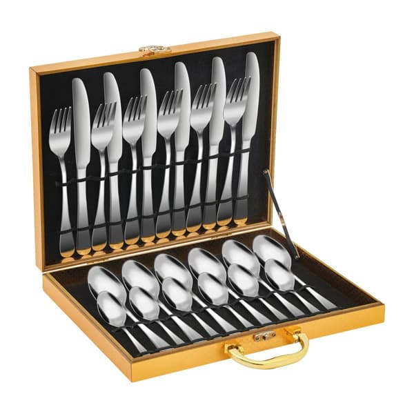 Set i rostfritt stål, korrosionsbeständigt, diskmaskinssäkert,Silver
