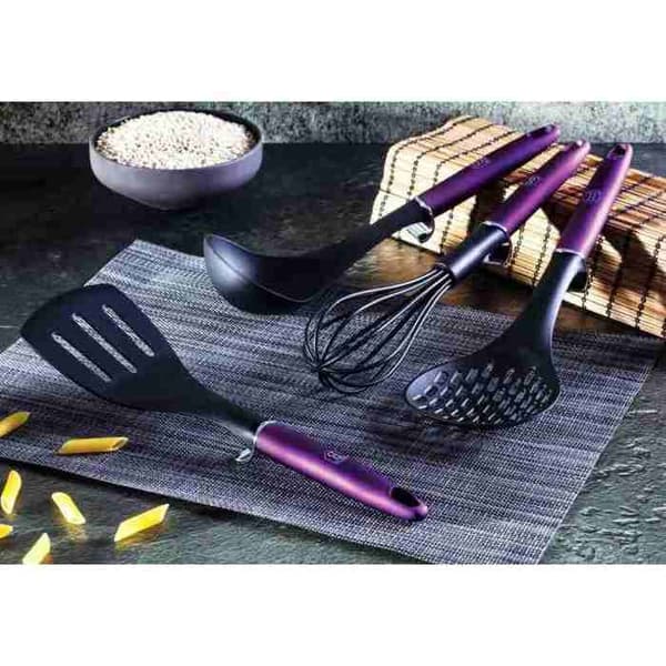 BERLINGERHAUS Köksredskap på ställning set om 7 delar Purple Eclipse Collection BH-6323