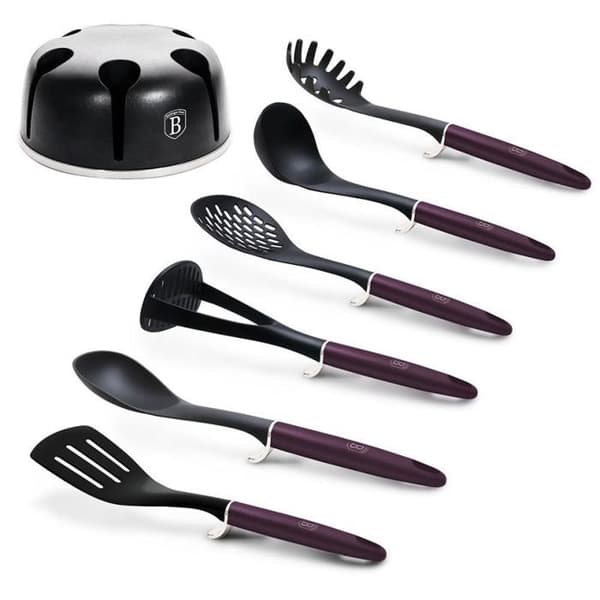 BERLINGERHAUS Köksredskap på ställning set om 7 delar Purple Eclipse Collection BH-6323