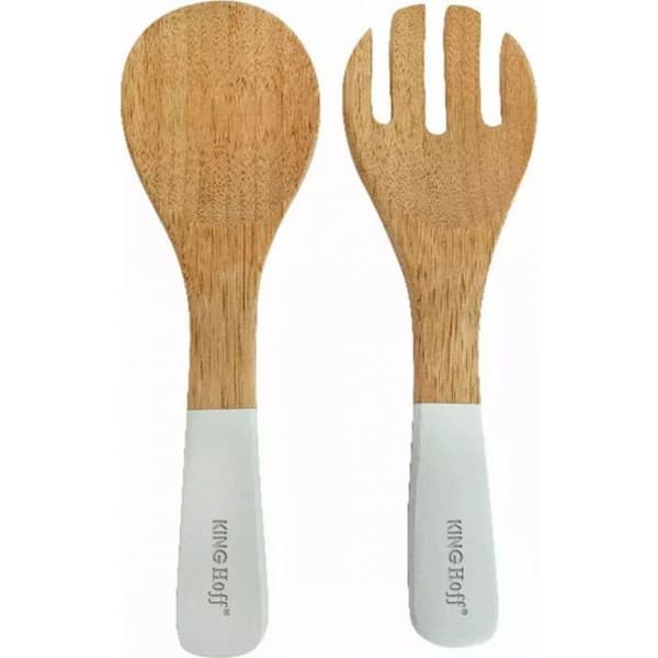 Ensemble redskap - set redskap Kinghoff - KH-1687 - ENSEMBLE AV 2 SKEDAR I BAMBUSTRÄ