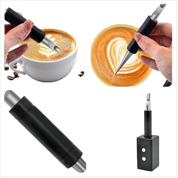 INF Ebony Latte Art Penna Set: Professionellt Kaffe Dekorationsverktyg