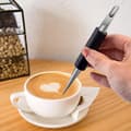 Miniatyrbild 2 av 4: INF Ebony Latte Art Penna Set: Professionellt Kaffe Dekorationsverktyg
