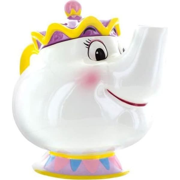 Teekanna - Disney - Mme Samovar - Porslin 3D - 1,2 liter - Kökstillbehör- USED