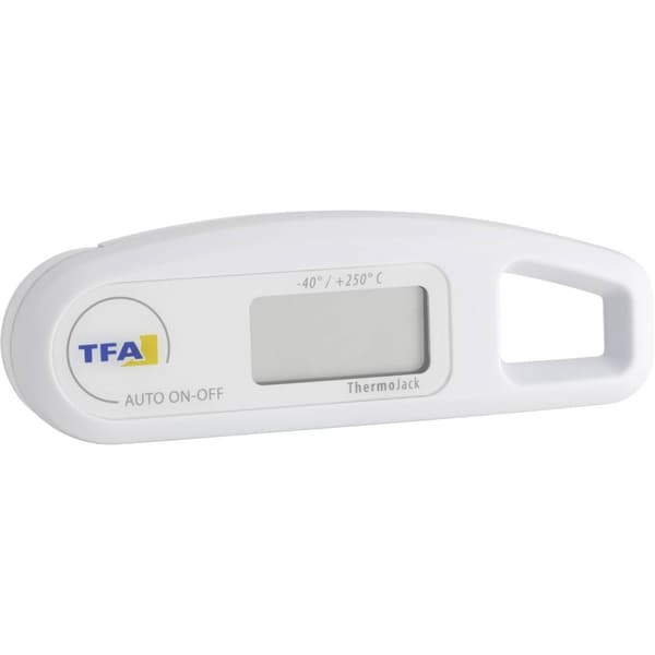 TFA Dostmann 30.1047 Kökstermometer Automatisk avstängning enligt HACCP och EN 13485, Spolsäker IP 65 Såser, Degiga ämn
