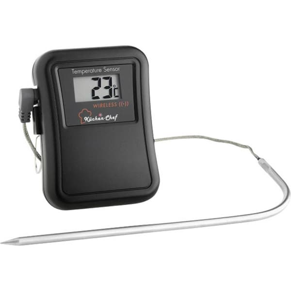 TFA Dostmann 14.1504 Grilltermometer Kabelsensor, Larm, med timer, Övervakning av kärntemperatur Stek vid låg temperatu