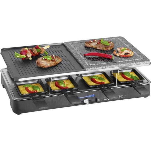 Clatronic RG 3518 Raclette 8 pannor Svart