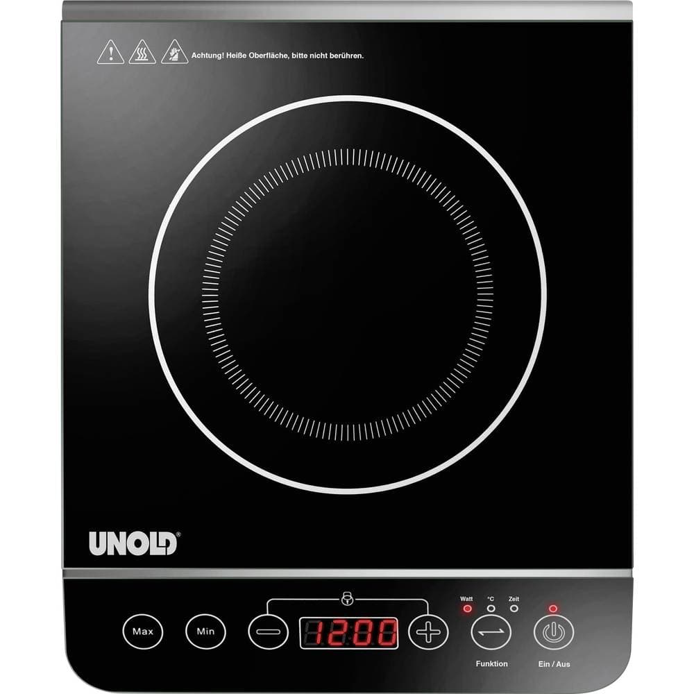 Unold Elegance 58105 Induktionsplatta med detektering av pannor, Temperaturförval, Timerfunktion