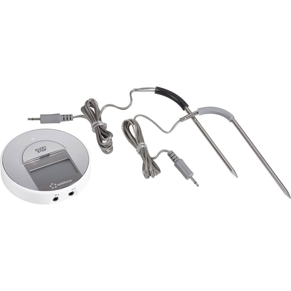 Renkforce A550 App Grilltermometer Gratis app, Kabelsensor, Larm, Automatisk avstängning Såser, Gris, Såser, Rådjur, Ka