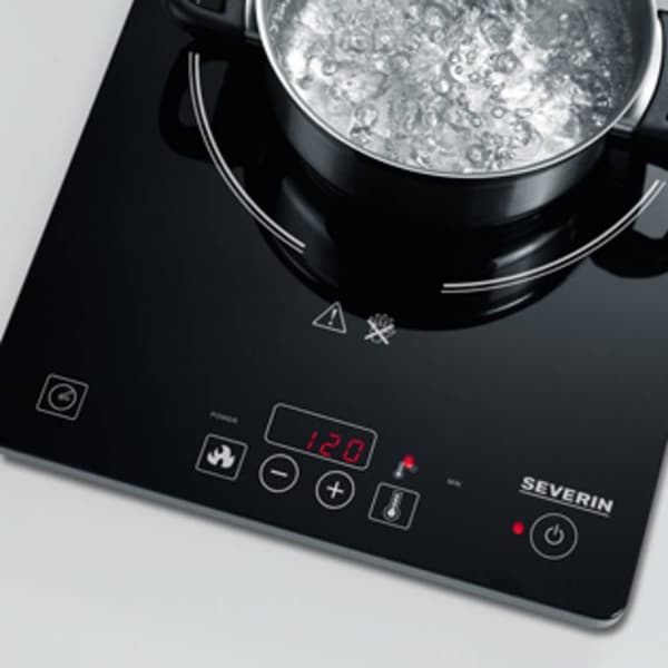 Severin KP 1071 KP 1071 Induktionsplatta med detektering av pannor, Timerfunktion