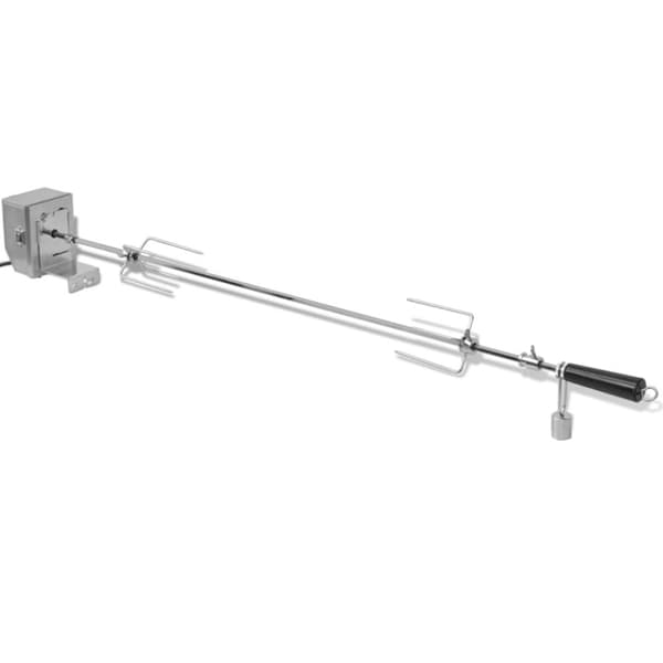 vidaXL BBQ-grillspett med professionell motor stål 1200 mm