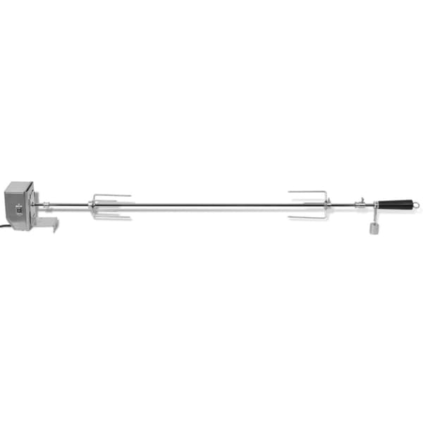 vidaXL BBQ-grillspett med professionell motor stål 1200 mm