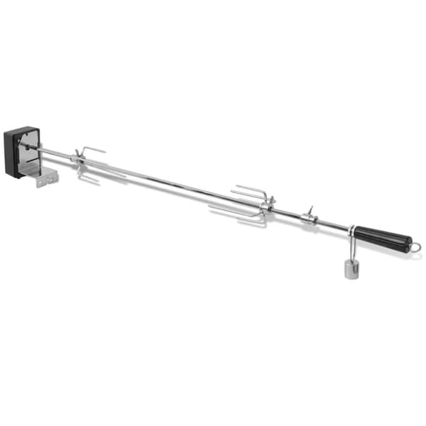 vidaXL BBQ Rotisserie-spyd med Motor Stål 1000 mm
