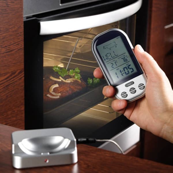 Techno Line WS 1050 Grilltermometer Larm, Övervakning av kärntemperatur °C/°F-format, Halvfasta ämnen , Lamm, Kalkon, S