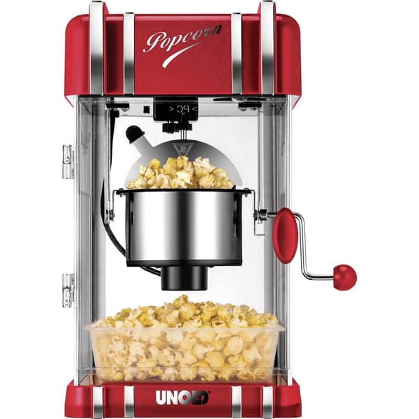 Unold 48535 Popcornmaskin Silver, Röd