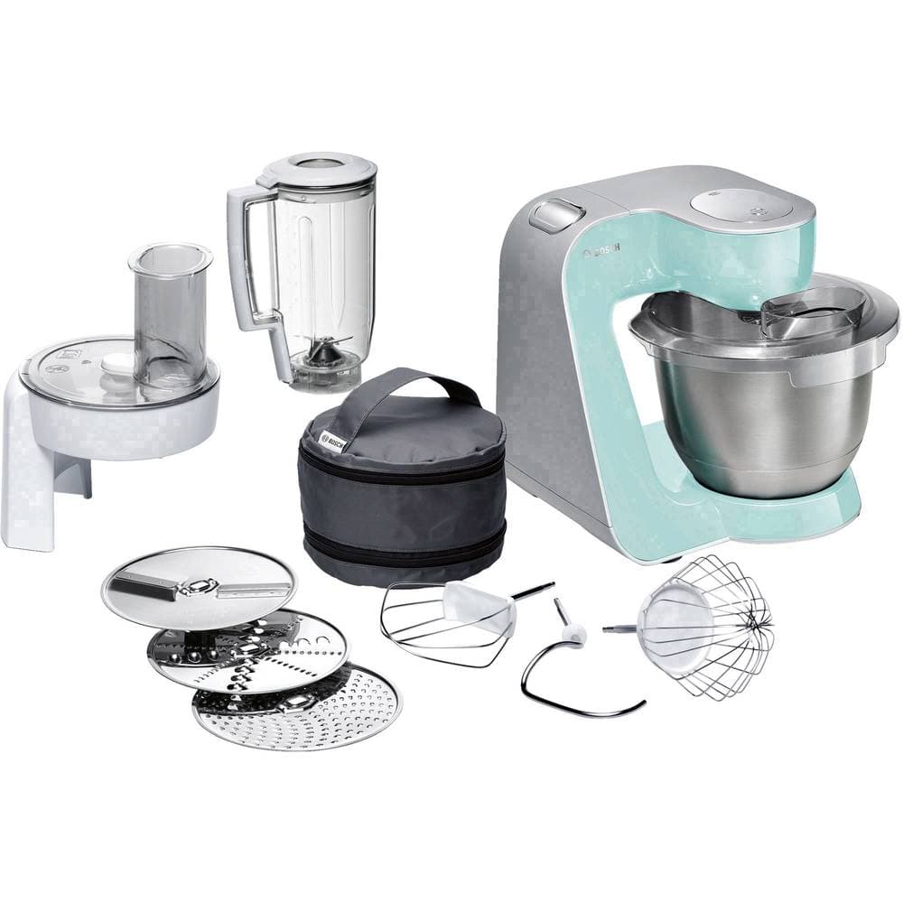 Bosch Haushalt MUM58020 Köksmaskin 1000 W Turkos, Silver (matt)