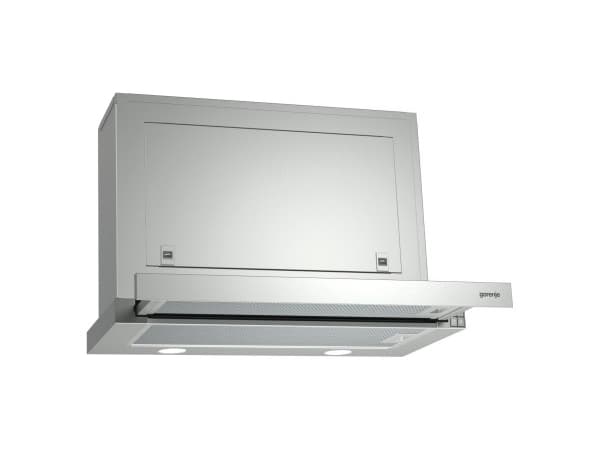 Gorenje BHP623E8X - Kåpa - teleskopisk - bredd: 60 cm - djup: 30.5 cm - utsug och återcirkulering (-) - rostfritt stål