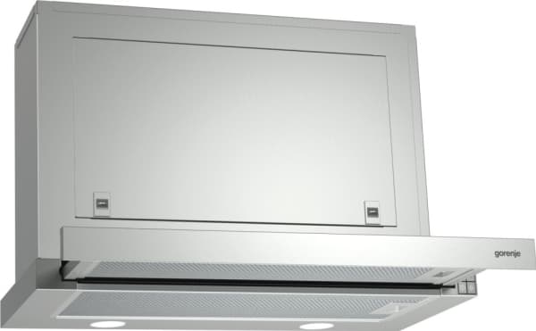 Gorenje BHP623E8X - Kåpa - teleskopisk - bredd: 60 cm - djup: 30.5 cm - utsug och återcirkulering (-) - rostfritt stål