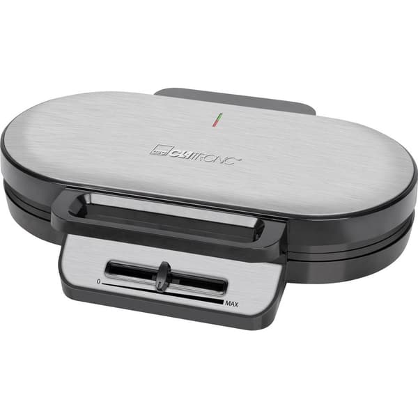 Clatronic WA 3745 Dubbelt våffeljärn Inox, Svart