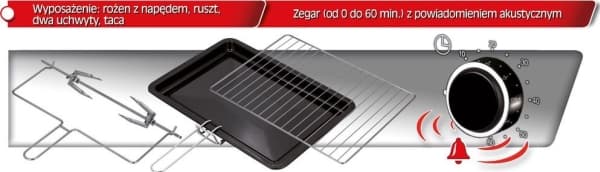 Mini piekarnik MPM MPE-09/T
