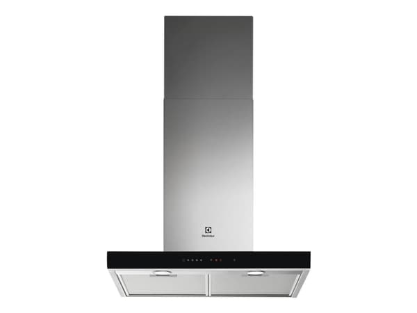 Electrolux Serie 700 LFT766X - Kåpa - skorsten, plan - bredd: 59.8 cm - djup: 45.4 cm - utsug och cirkulation - rostfritt stål