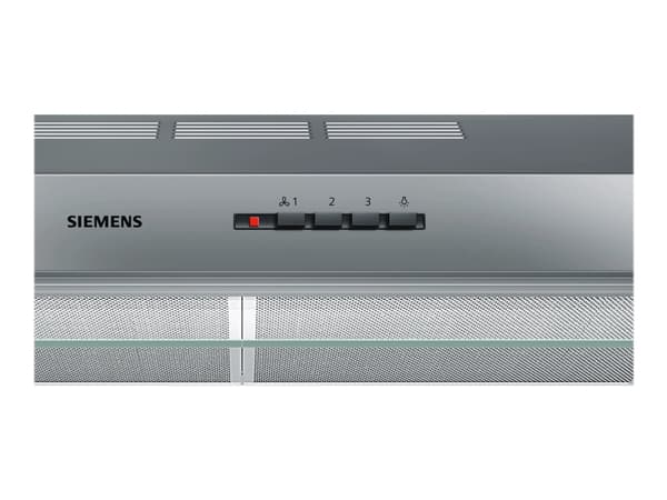 Siemens iQ100 LU63LCC50 - Kåpa - standard - bredd: 60 cm - djup: 48.2 cm - utsug och cirkulation - med inbyggd motor - rostfritt stål