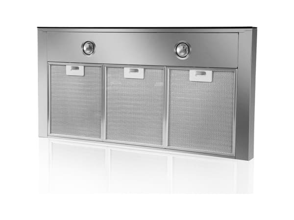 Whirlpool AKR 559/3 IX - Kåpa - skorsten, plan - bredd: 89.8 cm - djup: 45 cm - utsug och återcirkulering (-) - med inbyggd motor - rostfritt stål