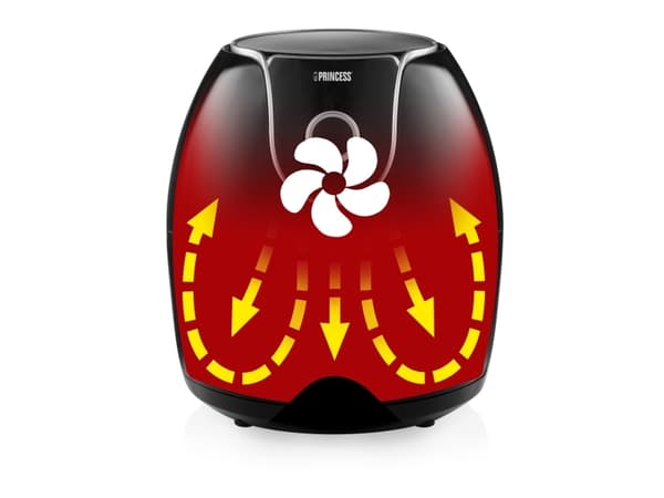 Princess 182055 XXL - Varmluftsfritös - 5.2 liter - 1.7 kW - svart