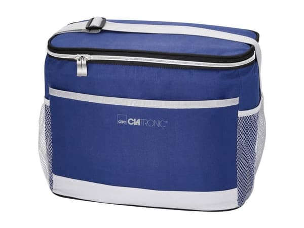 Clatronic KT 3720 - Bärbart kylskåp - ytterdörr - bredd: 32 cm - djup: 25 cm - höjd: 25 cm - 15 liter - blå/grå