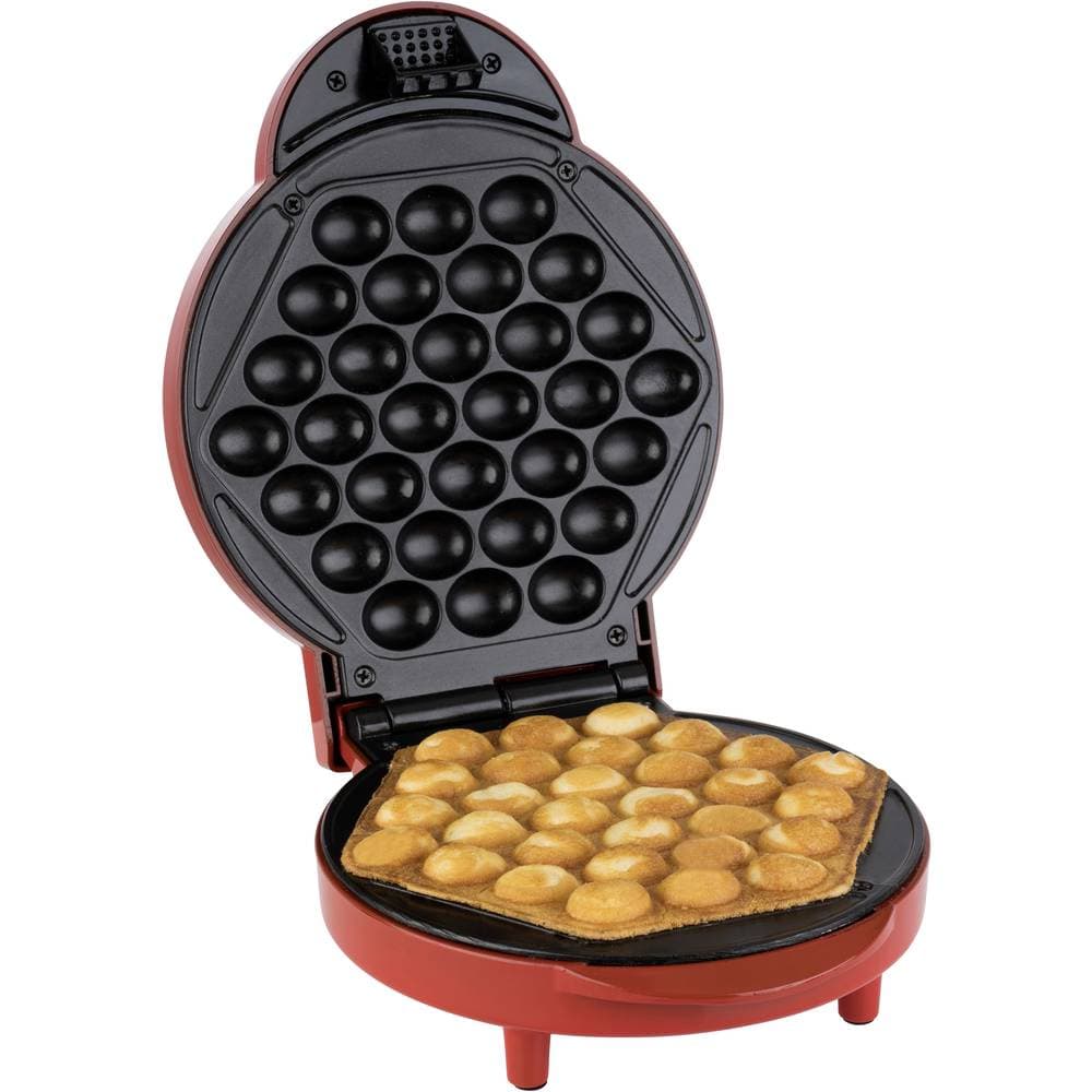 Korona Bubble Våffeljärn Non-stick-beläggning Röd