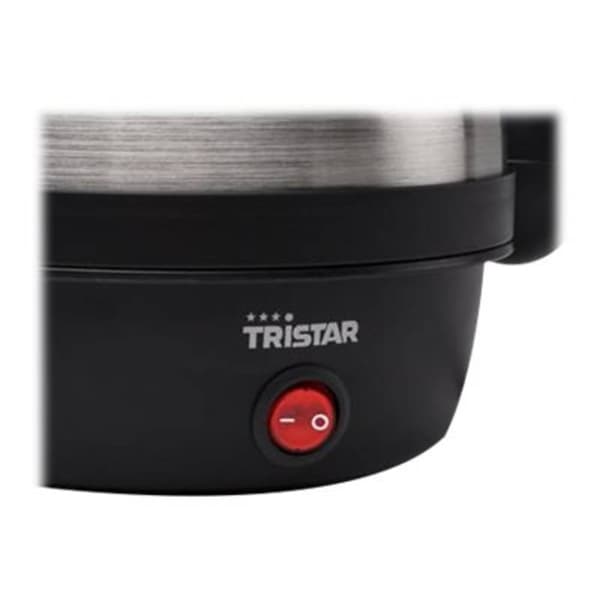 Tristar EK-3076 Äggkokare med mätglas, Kontrolljus Rostfritt stål, Svart