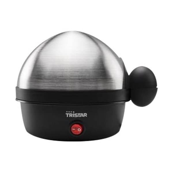 Tristar EK-3076 Äggkokare med mätglas, Kontrolljus Rostfritt stål, Svart