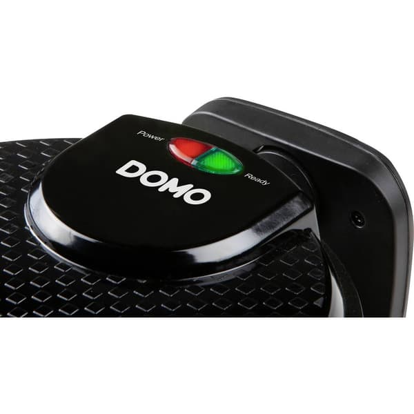 DOMO DO9223W Våffeljärn Non-stick-beläggning, Kontrolljus Svart
