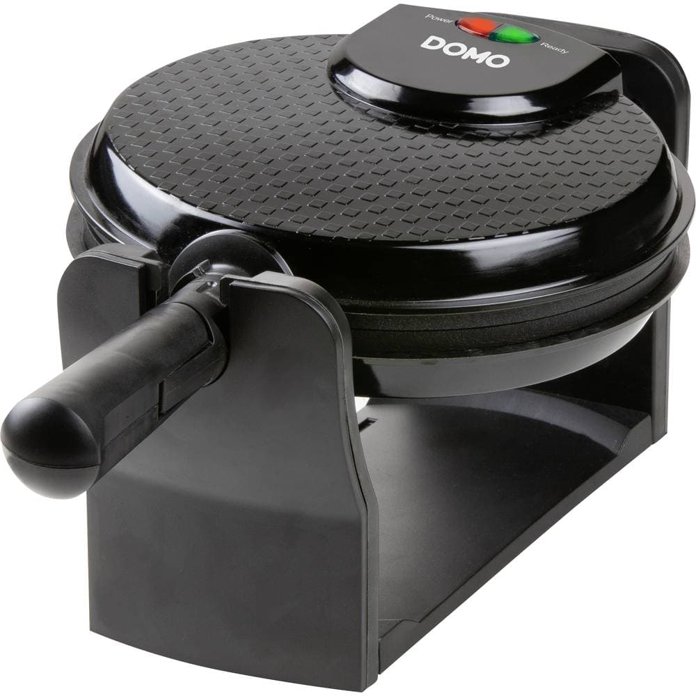 DOMO DO9223W Våffeljärn Non-stick-beläggning, Kontrolljus Svart