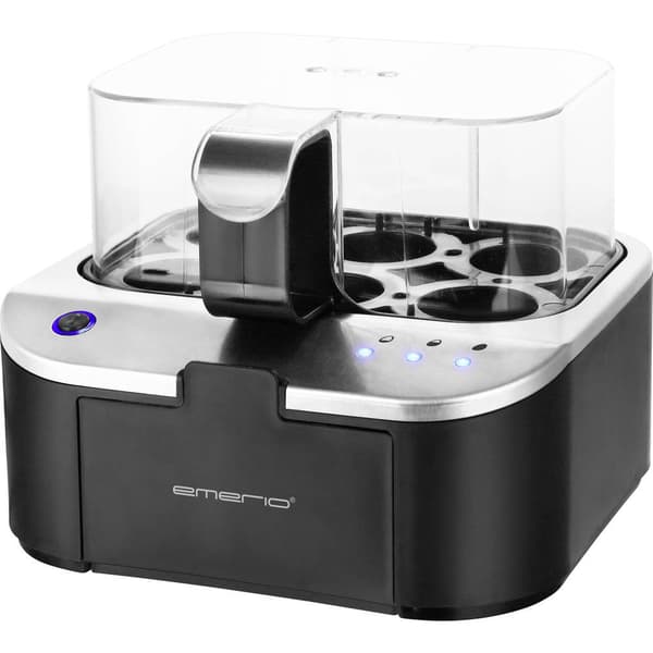 EMERIO EB-123177.1 Äggkokare Non-stick-beläggning, med mätglas, BPA-fri Svart, Silver
