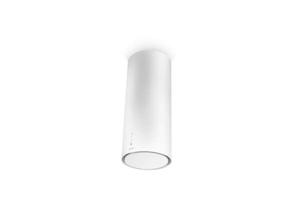 Faber Cylindra I.EVO PLUS WH GLOSS A37 FB - Kåpa - fritt hängande - bredd: 37 cm - djup: 37 cm - med intern/extern motor - pärlvit