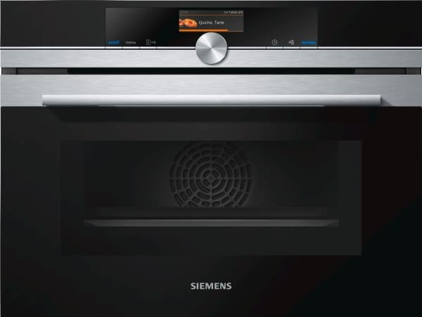 Siemens CM656GBS1, Sähköuuni, 45 L, 45 L, 1000 W, Musta, Ruostumaton teräs, Rotaatio, Kosketus