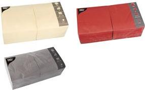 PAPSTAR servetter, 330 x 330 mm, 3-lagers, grå 1/4-vikt, silkespapper, krymplindade - 1 st (87448)