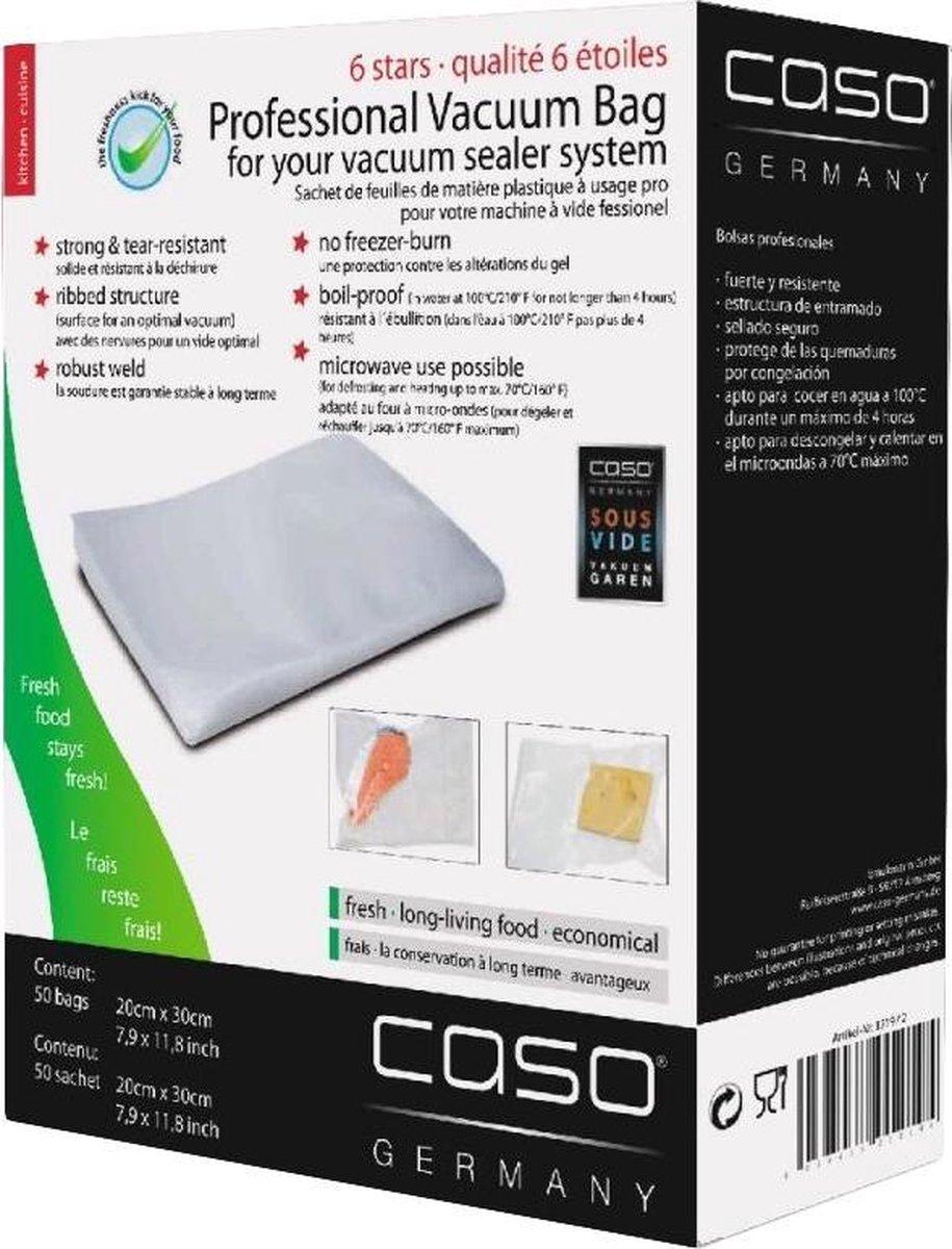 CASO 1219 - Vakuumpåsar 20cm x 30cm, 50 stycken