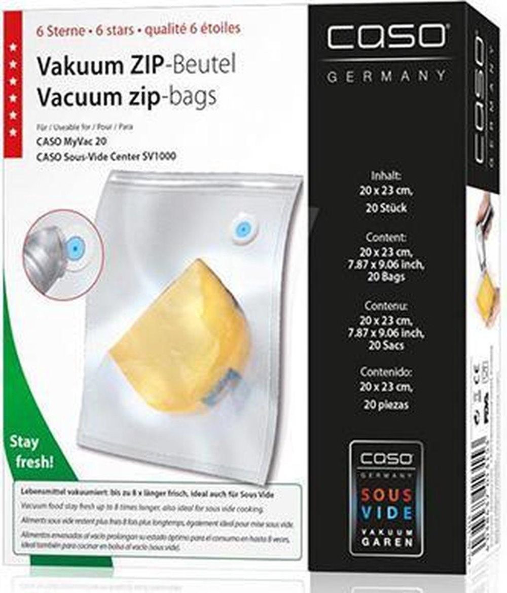 CASO 1317 - Blixtlåspåsar 26x23cm - 20 st