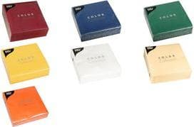 PAPSTAR servetter, 330 x 330 mm, 3-lagers, kräm 1/4-faldig, silkespapper, krympförpackade - 1 st (86977)