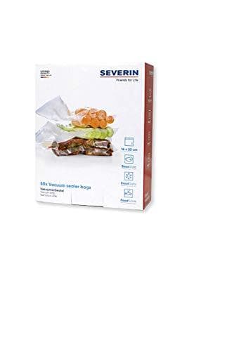 SEVERIN ZB 3613 vakuumpåsar, för filmförseglare och vakuumförseglare, 16x25 cm, 50 + 5 st.