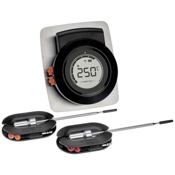 TFA Dostmann 14.1513.01 Grilltermometer Larm, Kabelsensor, Gratis app, Övervakning av kärntemperatur Medborgare, Såser,