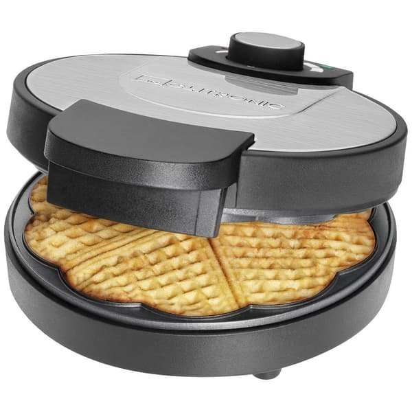 Clatronic WA 3492 Våffeljärn Non-stick-beläggning Svart, Rostfritt stål