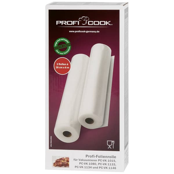 Profi Cook 8910155 2x folierullar 28 cm x 6 m