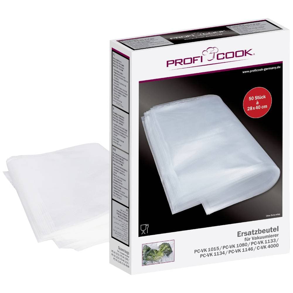 50x vakuumpåse stor 28x40cm