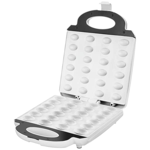 Unold Zaubernuss Våffeljärn Kontrolljus, hopfällbar, Non-stick-beläggning Vit, Rostfritt stål